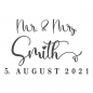 Preview: Regenschirm | Mr & Mrs + Name + Datum