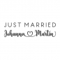 Preview: Regenschirm | Just married + Namen