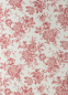 Preview: Das klassische Blumenmuster der Brautkleidbox Red Vintage Flowers wird in den Farben Bordeaux und Elfenbein kombiniert.