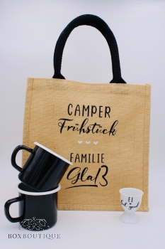 Jute Shopper midi | Camper + Name