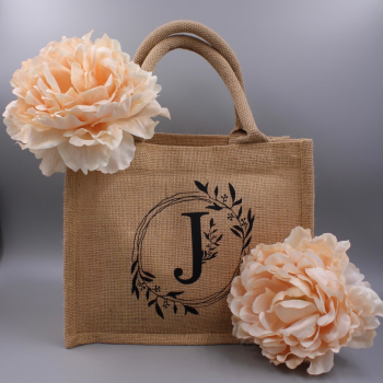 Jute Shopper mini | Monogramm