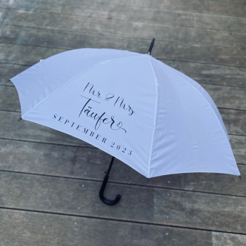 Regenschirm | Mr & Mrs + Name + Datum