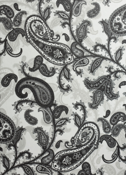 Paisley Black & White | Brautkleidbox