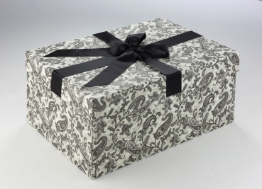 Paisley Black & White | Brautkleidbox