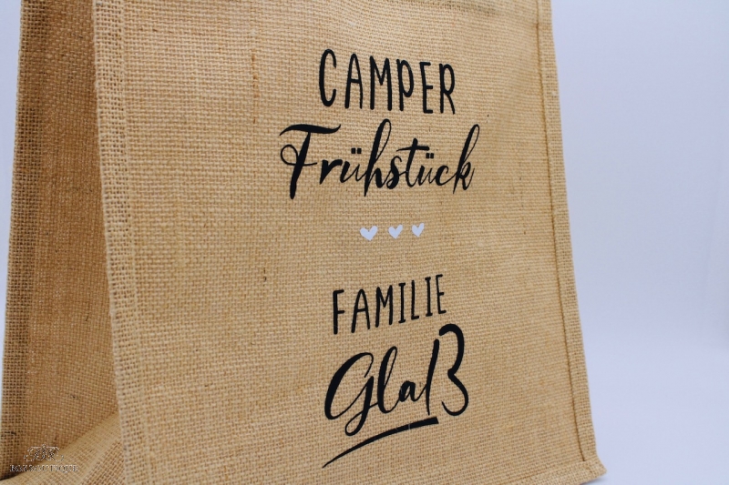 Jute Shopper midi | Camper + Name