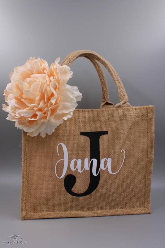 Jute Shopper mini | Initiale + Name