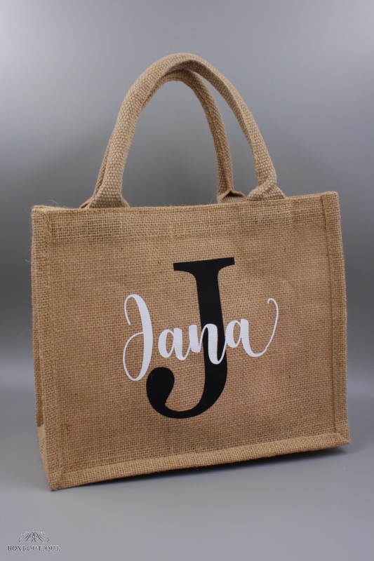 Jute Shopper mini | Initiale + Name