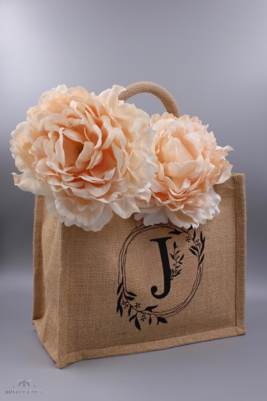 Jute Shopper mini | Monogramm