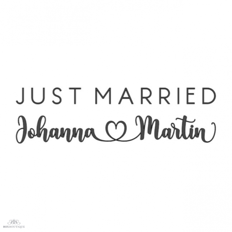 Regenschirm | Just married + Namen