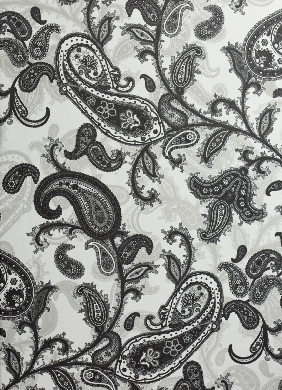 Paisley Black & White | Brautkleidbox