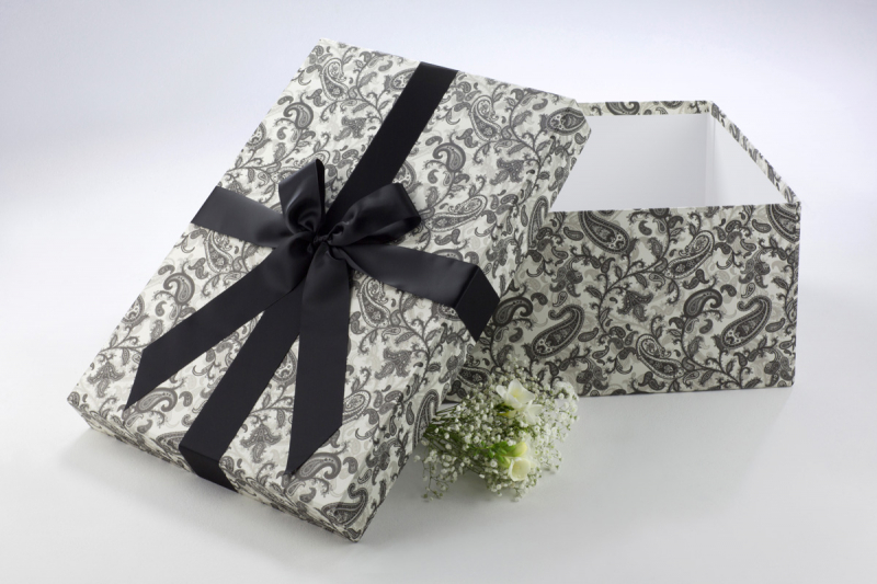 Paisley Black & White | Brautkleidbox