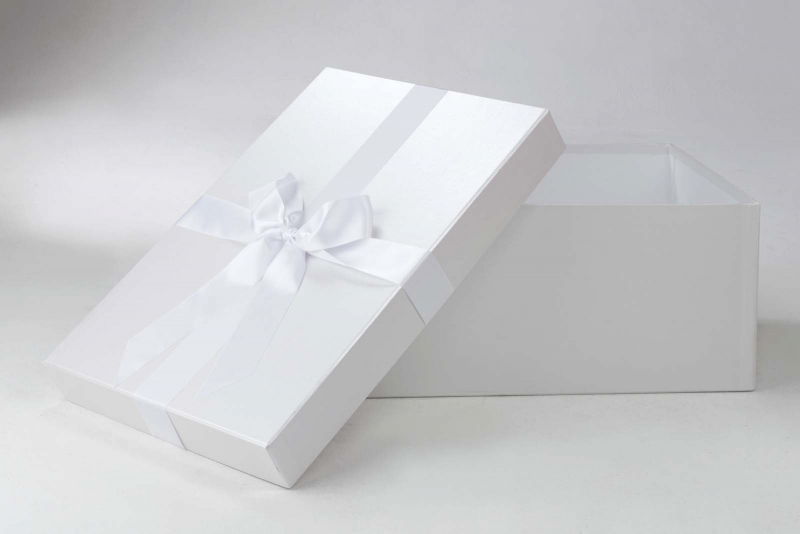 Mit der Brautkleidbox Pearly Croco bewahren Sie Ihr Kleid bestens auf.